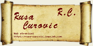 Rusa Čurović vizit kartica